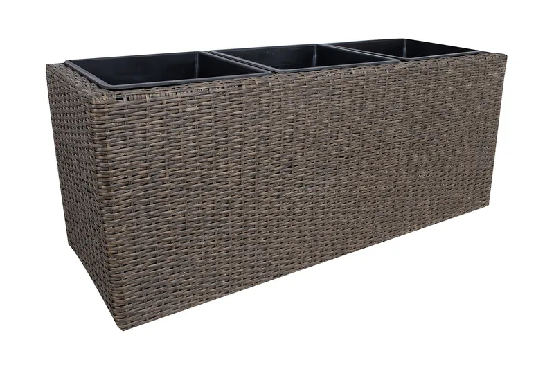 Wicker Odlingslåda 110x39xH45 cm Mörkbrun, undefined
