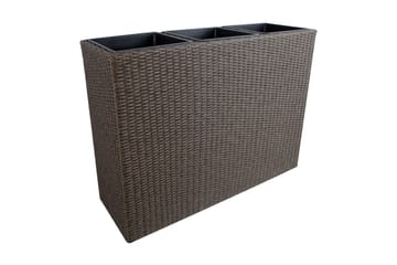 Wicker Odlingslåda 110x39xH88 cm Mörkbrun - Utemöbler - Övrigt utemöbler - Tillbehör utomhus - Utomhuskrukor