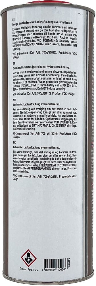 Chinese Wood Oil - 1 liter - mahogny - Utemöbler - Övrigt utemöbler - Underhåll utemöbler - Möbelvård till trä