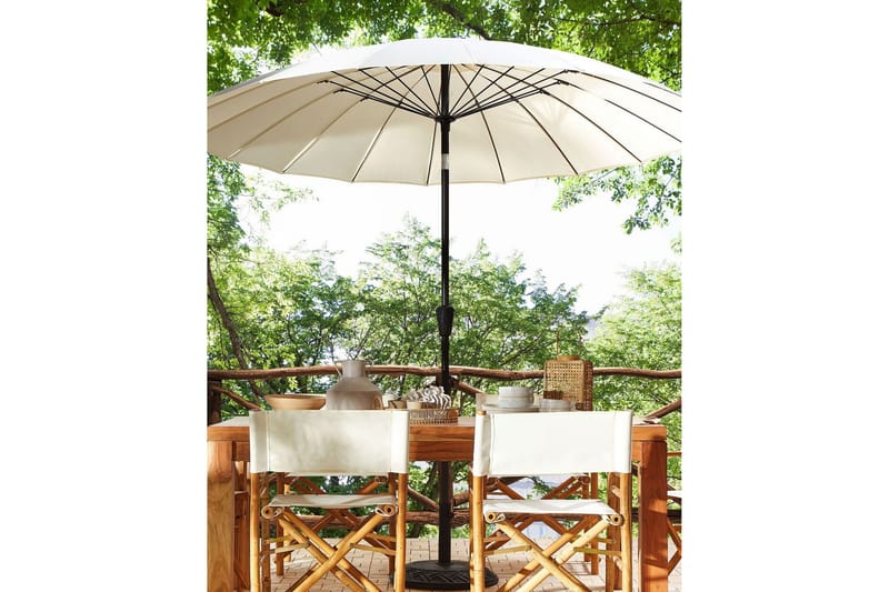 Faenza Parasoll 255 cm - Beige/Svart - Utemöbler - Solskydd - Parasoll