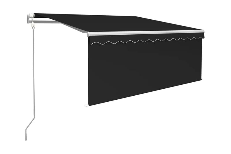 Automatiserad markis med rullgardin 3x2,5m cm antracit - Antracit - Utemöbler - Solskydd - Markiser - Fönstermarkis