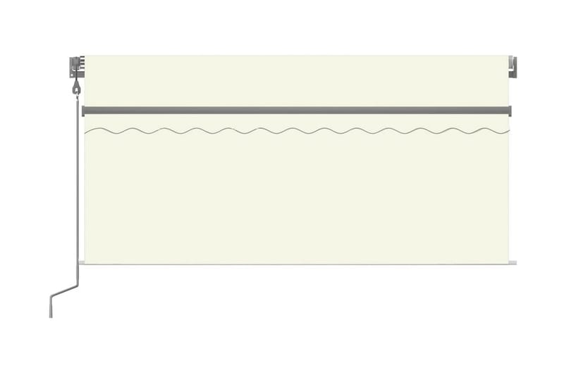 Automatiserad markis vindsensor rullgardin LED 3x2,5m gräddv - Kräm - Fönstermarkis - Markiser