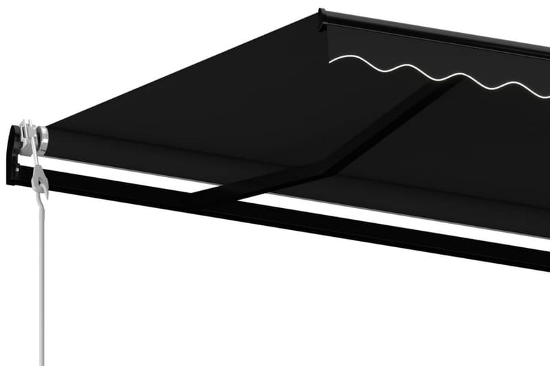 Automatisk markis 400x350 cm antracit - Grå - Utemöbler - Solskydd - Markiser - Balkongmarkis