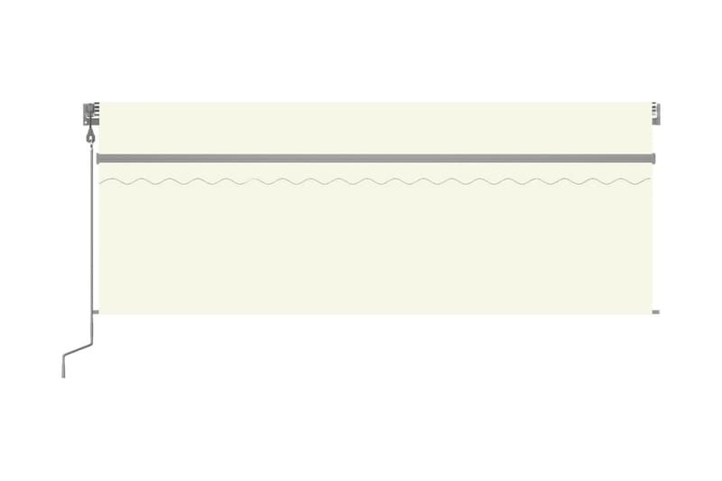 Automatisk markis med rullgardin 4x3m gräddvit - Kräm - Fönstermarkis - Markiser