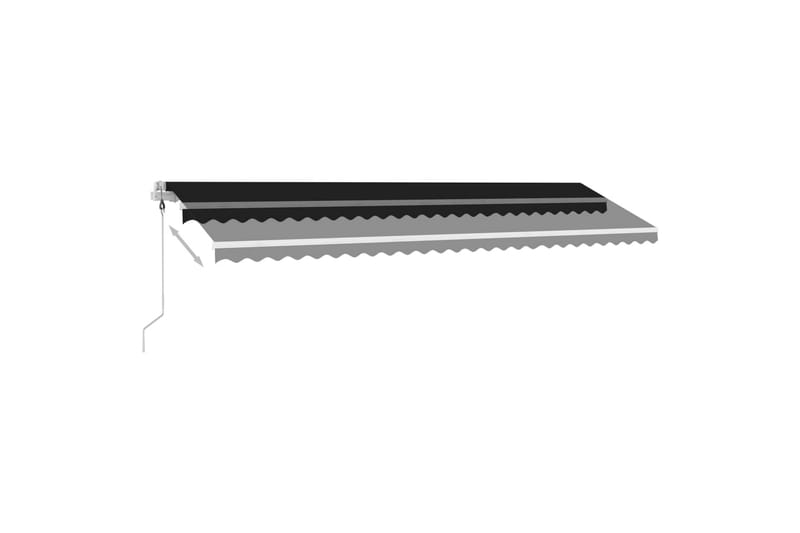 Automatisk markis med vindsensor & LED 600x300 cm antracit - Antracit - Utemöbler - Solskydd - Markiser - Balkongmarkis