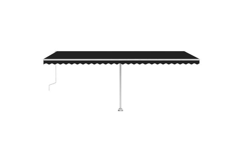 Automatisk markis med vindsensor & LED 600x300 cm antracit - Antracit - Utemöbler - Solskydd - Markiser - Balkongmarkis