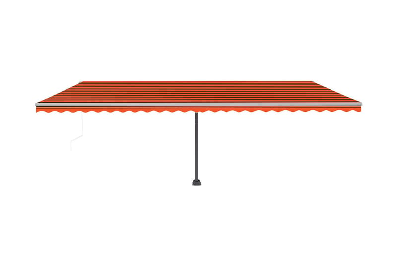 Automatisk markis med vindsensor & LED 600x300 cm - Orange - Utemöbler - Solskydd - Markiser - Fönstermarkis