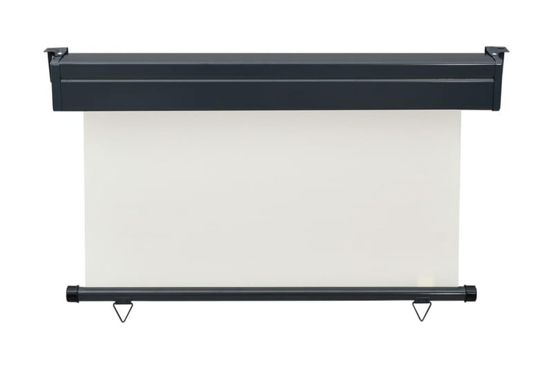 Balkongmarkis 120x250 cm gräddvit - Vit - Utemöbler - Solskydd - Markiser - Fönstermarkis