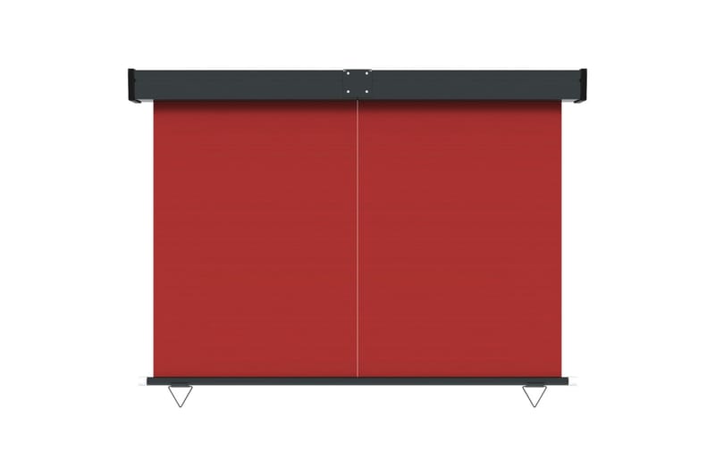 Balkongmarkis 140x250 cm röd - Röd - Balkongmarkis - Markiser - Sidomarkis - Balkongskydd & insynsskydd balkong