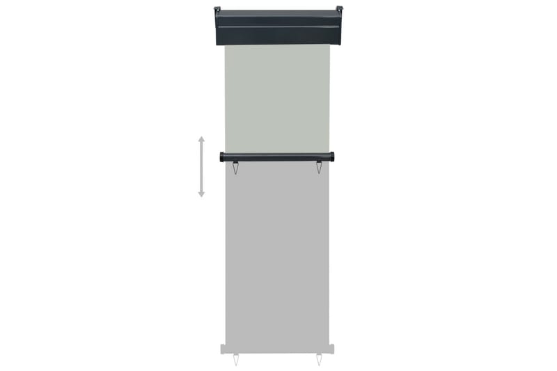 Balkongmarkis 60x250 cm grå - Grå - Fönstermarkis - Markiser
