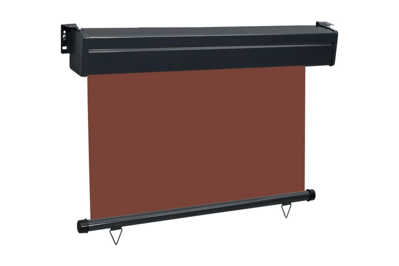 Balkongmarkis 80x250 cm brun - Brun - Utemöbler - Solskydd - Markiser - Fönstermarkis