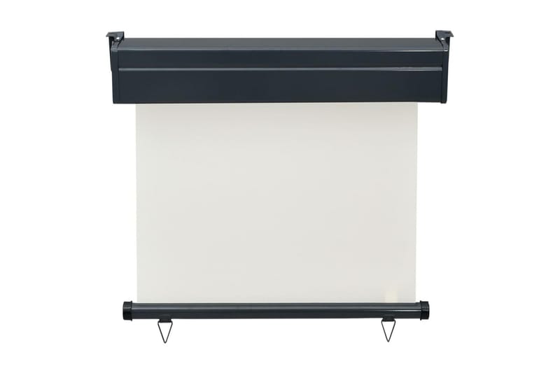 Balkongmarkis 80x250 cm gräddvit - Vit - Utemöbler - Solskydd - Markiser - Fönstermarkis