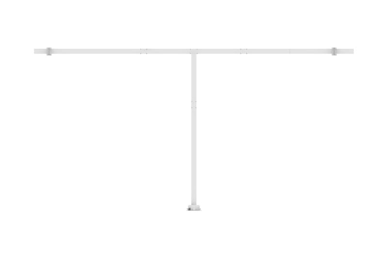 Fristående automatisk markis 600x300 cm gräddvit - Vit - Utemöbler - Solskydd - Markiser - Balkongmarkis