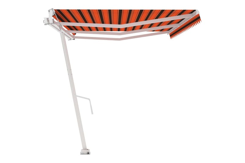 Fristående automatisk markis 600x300 cm orange/brun - Orange - Utemöbler - Solskydd - Markiser - Balkongmarkis