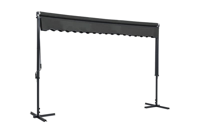 Fristående markis 400x300 cm antracit - Grå - Utemöbler - Solskydd - Markiser - Fönstermarkis