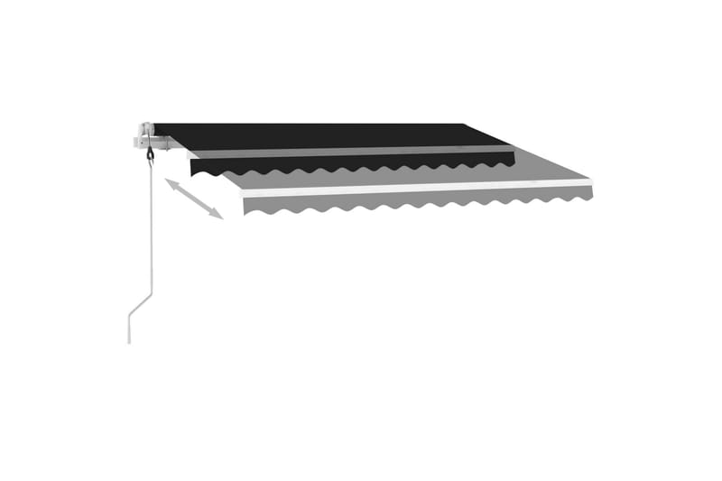 Fristående markis automatisk 300x250 cm antracit - Grå - Utemöbler - Solskydd - Markiser - Balkongmarkis