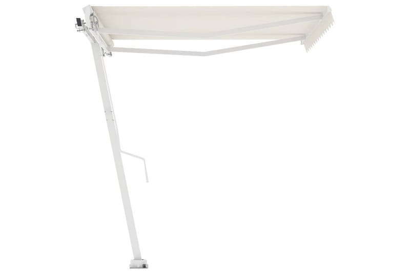 Fristående markis automatisk 300x250 cm gräddvit - Vit - Utemöbler - Solskydd - Markiser - Balkongmarkis