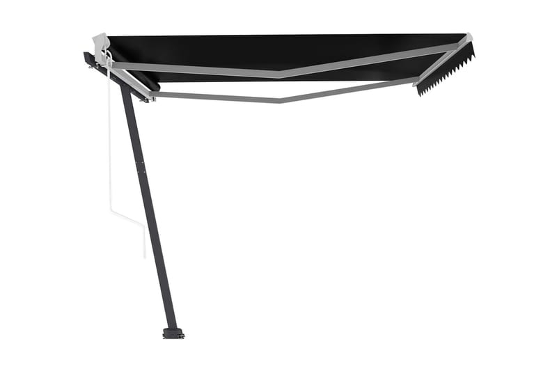 Fristående markis automatisk 400x300 cm antracit - Grå - Utemöbler - Solskydd - Markiser - Fönstermarkis
