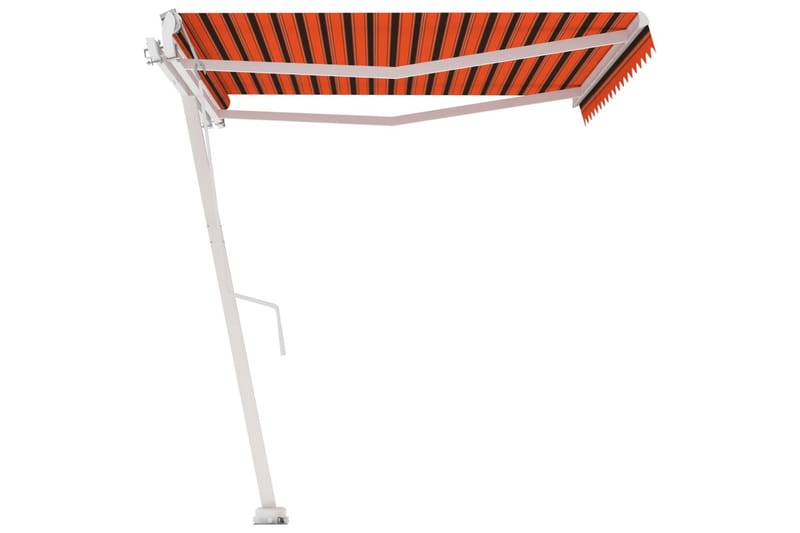 Fristående markis automatisk 400x300cm orange/brun - Orange - Utemöbler - Solskydd - Markiser - Balkongmarkis
