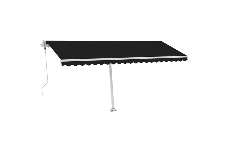 Fristående markis automatisk 500x300 cm antracit - Grå - Utemöbler - Solskydd - Markiser - Balkongmarkis