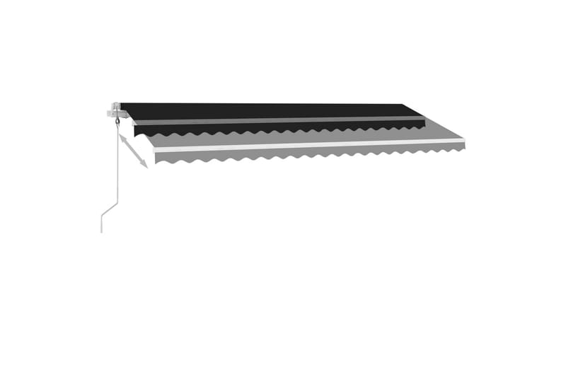 Fristående markis automatisk 500x300 cm antracit - Grå - Utemöbler - Solskydd - Markiser - Balkongmarkis