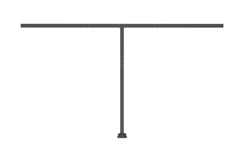 Fristående markis manuell 400x300 cm antracit - Grå - Utemöbler - Solskydd - Markiser - Balkongmarkis