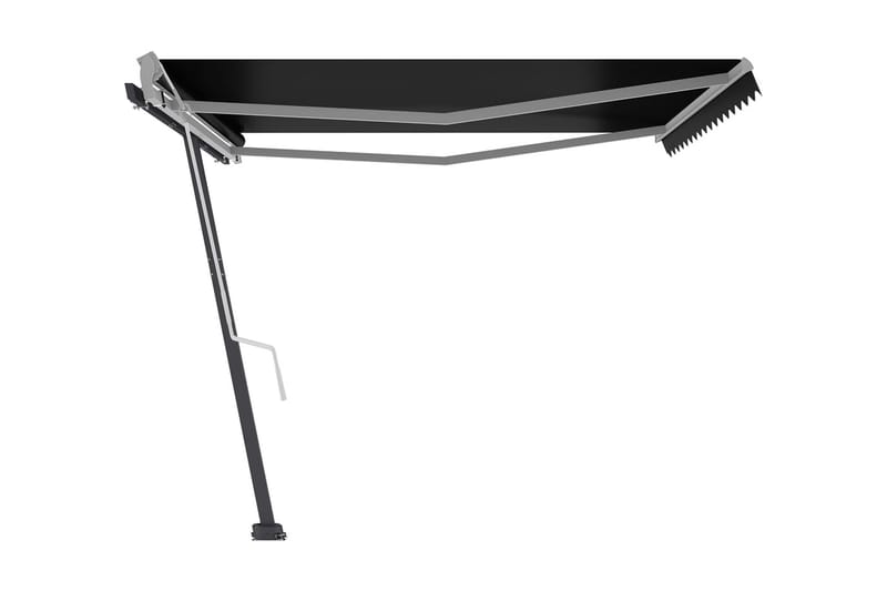 Fristående markis manuell 400x300 cm antracit - Grå - Utemöbler - Solskydd - Markiser - Balkongmarkis