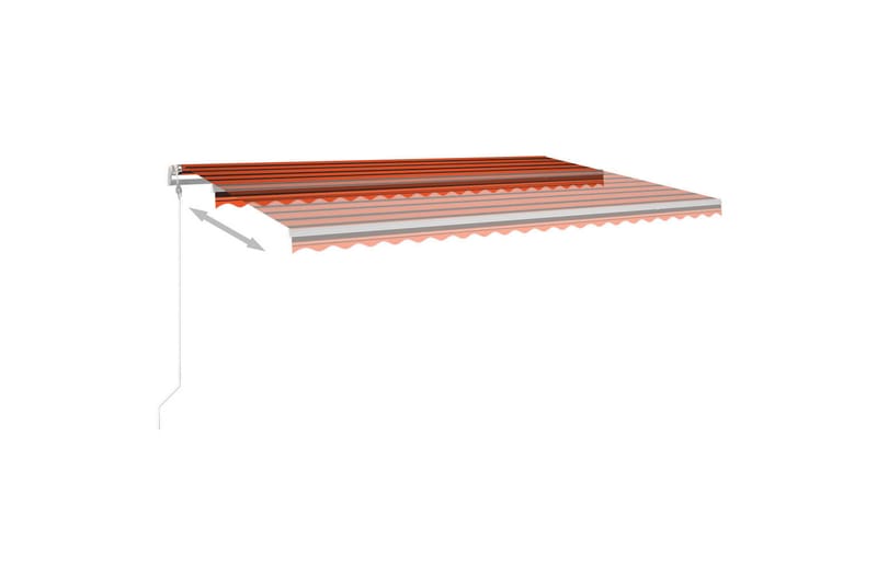 Fristående markis manuell 500x300 cm - Orange - Fönstermarkis - Markiser
