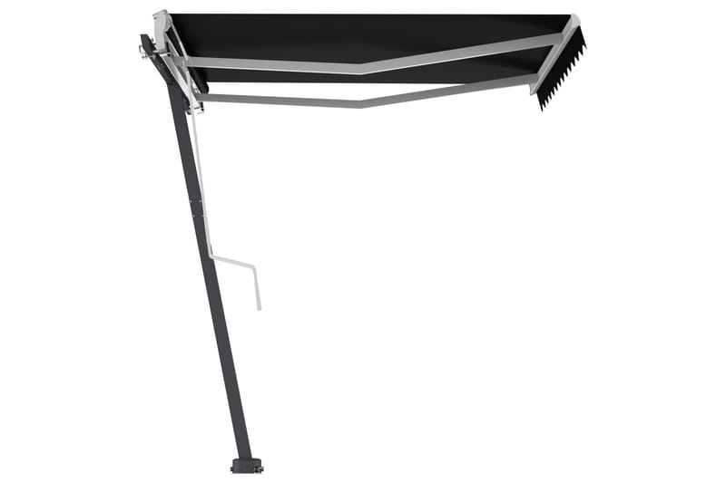 Fristående markis manuellt infällbar 300x250 cm antracit - Grå - Utemöbler - Solskydd - Markiser - Balkongmarkis