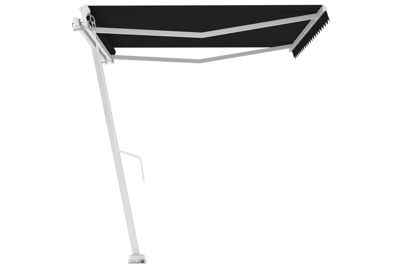 Fristående markis manuellt infällbar 400x300 cm antracit - Grå - Utemöbler - Solskydd - Markiser - Balkongmarkis