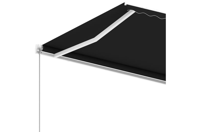 Fristående markis manuellt infällbar 600x300 cm antracit - Grå - Utemöbler - Solskydd - Markiser - Balkongmarkis