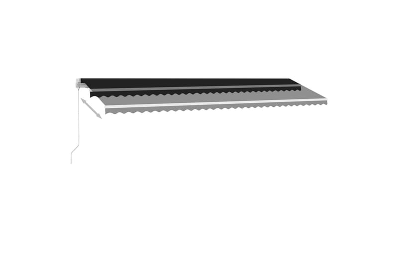 Fristående markis manuellt infällbar 600x300 cm antracit - Grå - Utemöbler - Solskydd - Markiser - Balkongmarkis