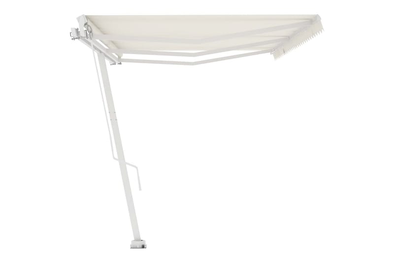 Fristående markis manuellt infällbar 600x300 cm gräddvit - Vit - Utemöbler - Solskydd - Markiser - Balkongmarkis