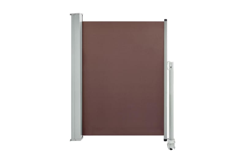 Infällbar sidomarkis 100x300 cm brun - Brun - Utemöbler - Solskydd - Markiser - Balkongmarkis
