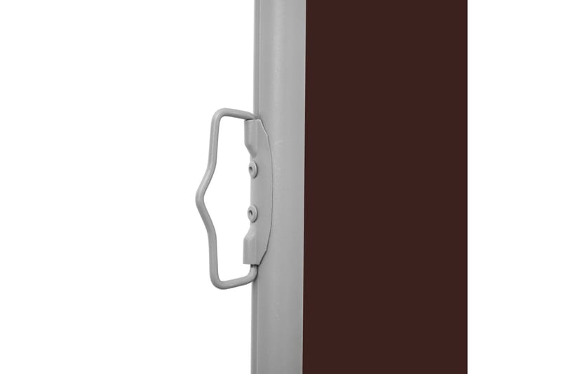 Infällbar sidomarkis 100x300 cm brun - Brun - Utemöbler - Solskydd - Markiser - Balkongmarkis