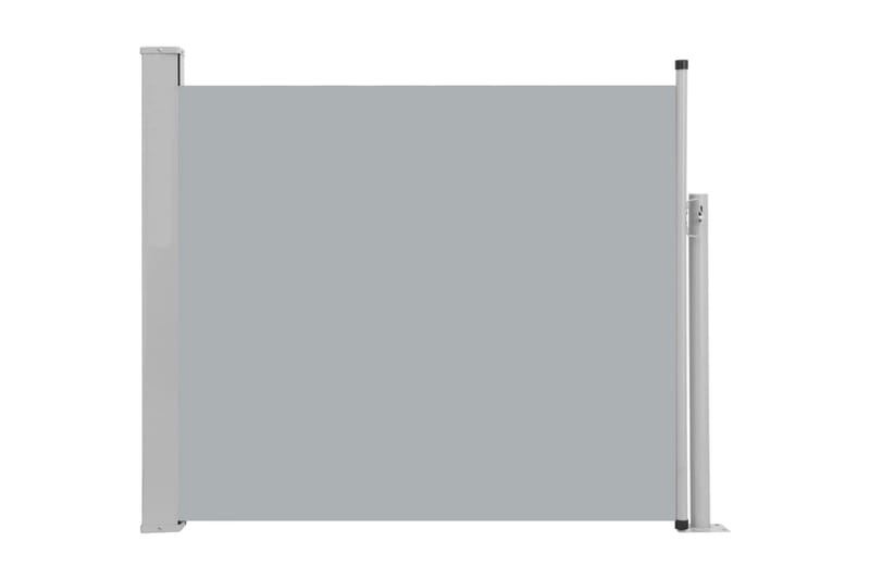 Infällbar sidomarkis 100x300 cm grå - Grå - Balkongmarkis - Markiser - Sidomarkis - Balkongskydd & insynsskydd balkong