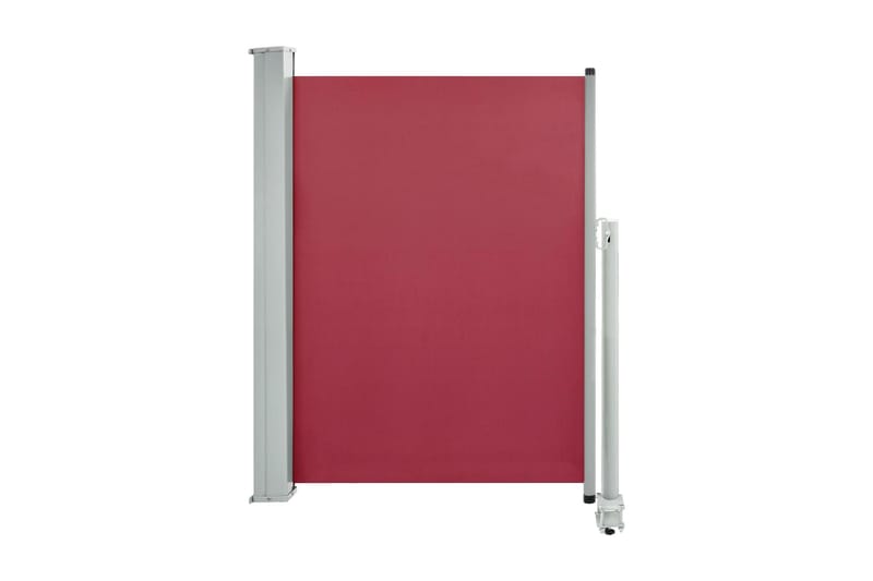 Infällbar sidomarkis 100x300 cm röd - Röd - Utemöbler - Solskydd - Markiser - Balkongmarkis