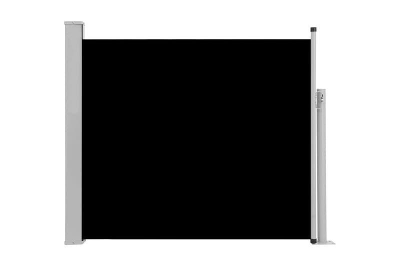Infällbar sidomarkis 100x300 cm svart - Svart - Balkongmarkis - Markiser - Sidomarkis - Balkongskydd & insynsskydd balkong