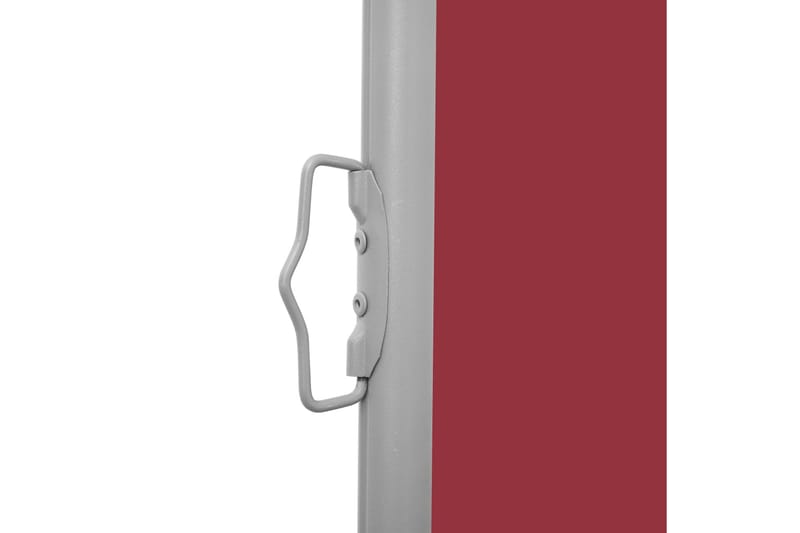 Infällbar sidomarkis 100x500 cm röd - Röd - Balkongmarkis - Markiser - Sidomarkis - Balkongskydd & insynsskydd balkong