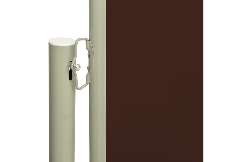 Infällbar sidomarkis 117x500 cm brun - Brun - Balkongmarkis - Markiser - Sidomarkis - Balkongskydd & insynsskydd balkong