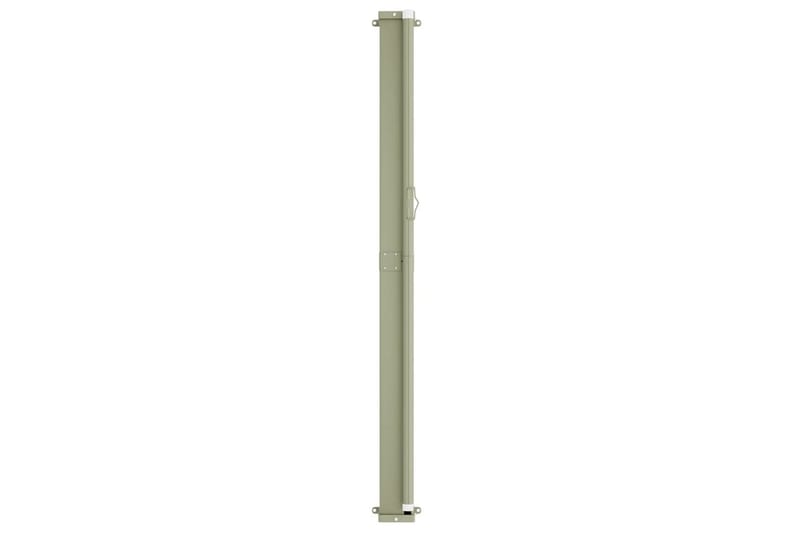Infällbar sidomarkis 117x500 cm gräddvit - Vit - Balkongmarkis - Markiser - Sidomarkis - Balkongskydd & insynsskydd balkong