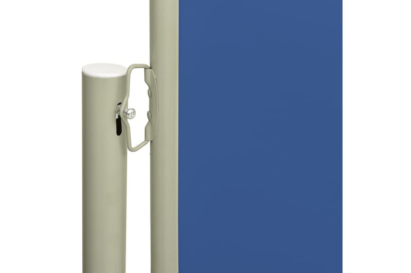 Infällbar sidomarkis 117x600 cm blå - Blå - Balkongmarkis - Markiser - Sidomarkis - Balkongskydd & insynsskydd balkong
