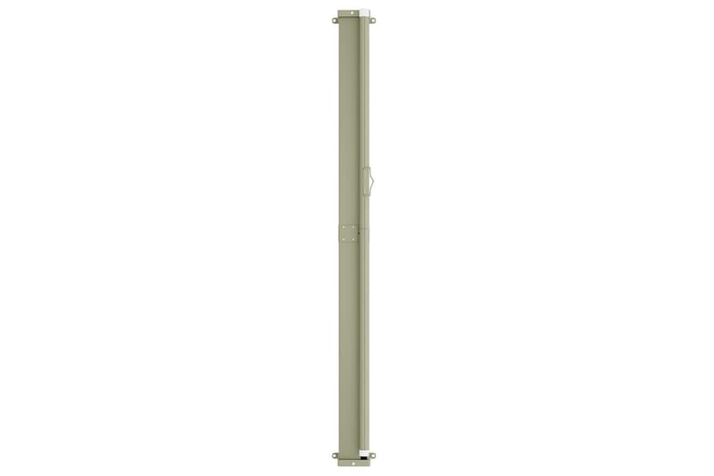 Infällbar sidomarkis 117x600 cm gräddvit - Vit - Balkongmarkis - Markiser - Sidomarkis - Balkongskydd & insynsskydd balkong