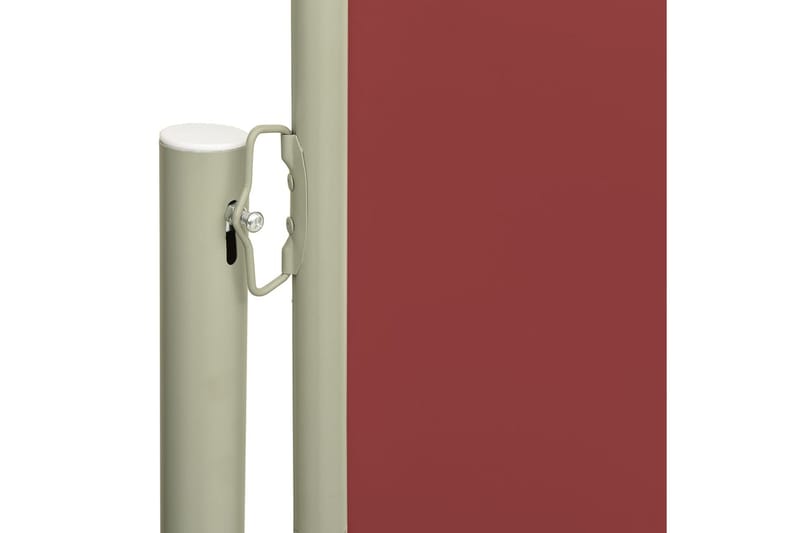 Infällbar sidomarkis 117x600 cm röd - Röd - Utemöbler - Solskydd - Markiser - Balkongmarkis