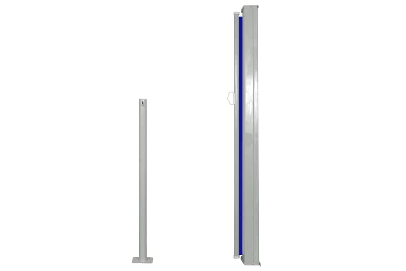 Infällbar sidomarkis 120x300 cm blå - Blå - Balkongmarkis - Markiser - Sidomarkis - Balkongskydd & insynsskydd balkong