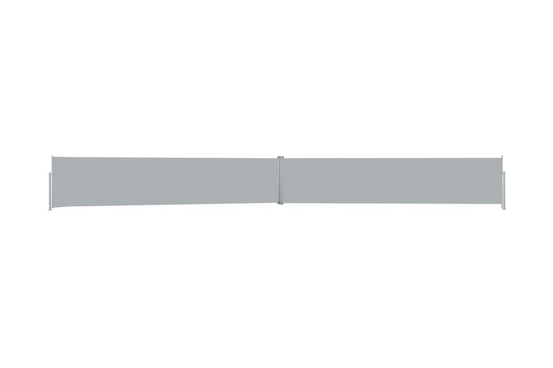Infällbar sidomarkis 140x1200 cm antracit - Grå - Markiser - Balkongmarkis - Balkongskydd & insynsskydd balkong - Sidomarkis