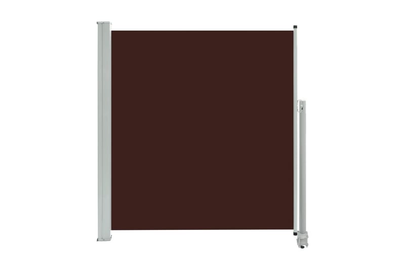 Infällbar sidomarkis 140x300 cm brun - Brun - Utemöbler - Solskydd - Markiser - Balkongmarkis