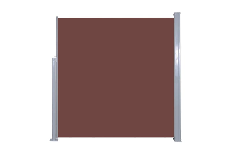 Infällbar sidomarkis 140x300 cm brun - Brun - Balkongmarkis - Markiser - Sidomarkis - Balkongskydd & insynsskydd balkong