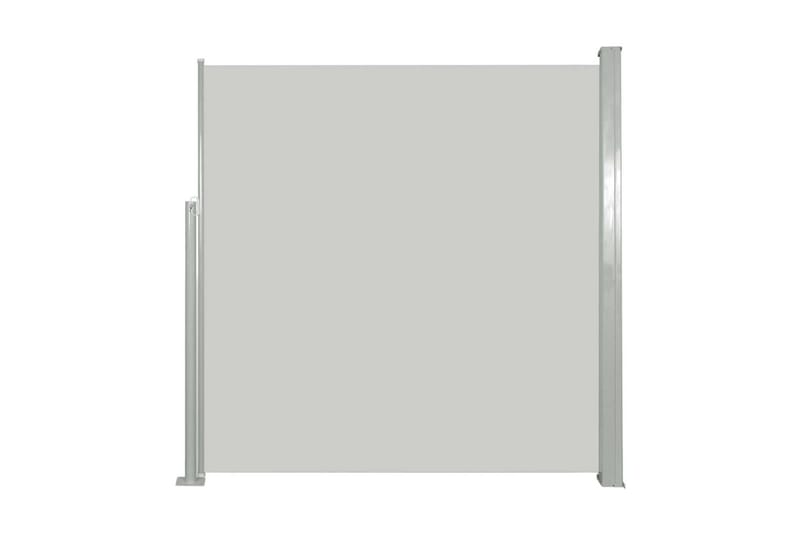 Infällbar sidomarkis 140x300 cm gräddvit - Vit - Balkongmarkis - Markiser - Sidomarkis - Balkongskydd & insynsskydd balkong