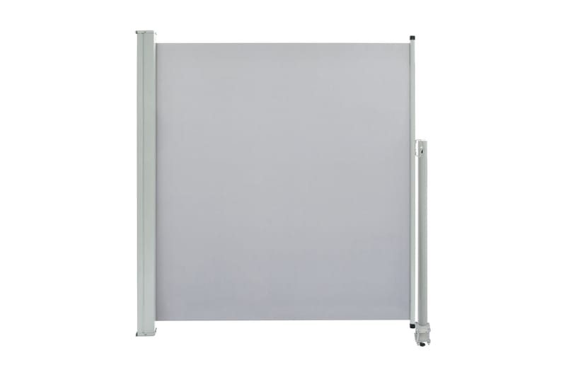 Infällbar sidomarkis 140x300 cm grå - Grå - Balkongmarkis - Markiser - Sidomarkis - Balkongskydd & insynsskydd balkong